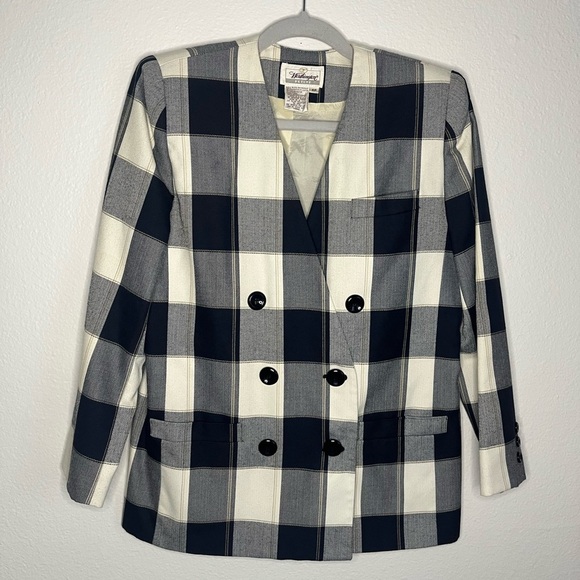 Vintage Worthington Petite Plaid Blazer | Size 6P - Picture 1 of 6